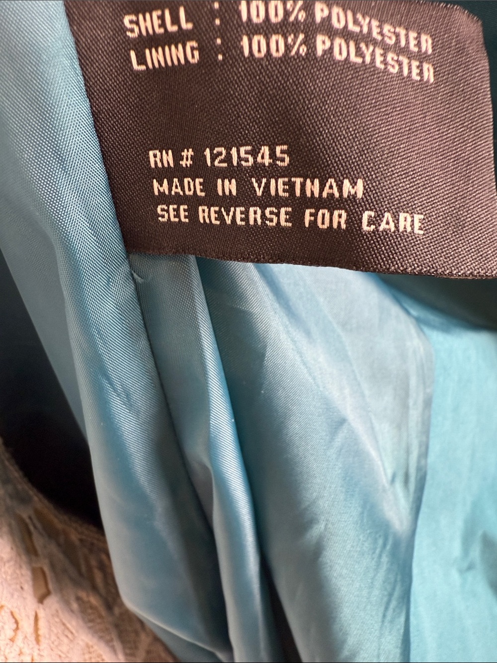 London Fog Teal Blue Classic Trench Coat Rain Jacket Petite XS PXS - Picture 5 of 11